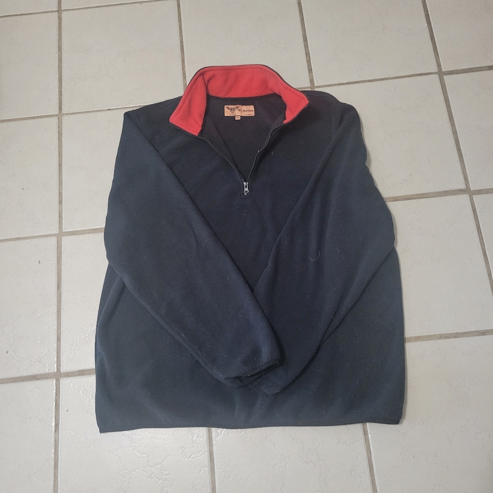 Active USA Red and Navy Fleece Jacket